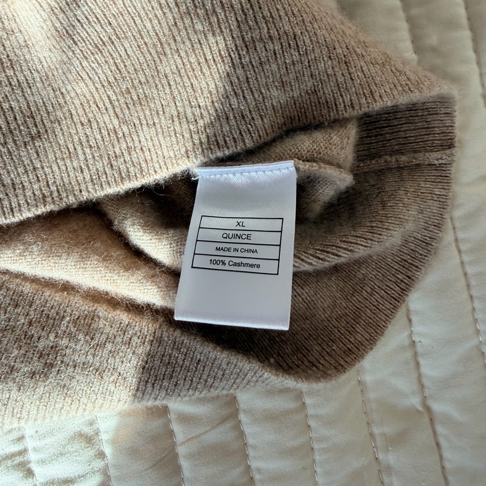 Quince Woman’s Tan Sweater - Picture 5 of 5